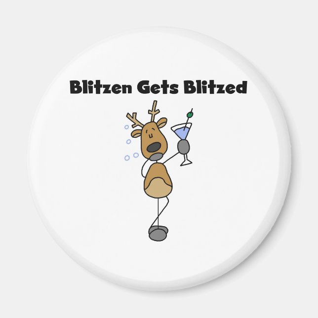 Blitzen Gets Blitzed Magnet (Framsidan)
