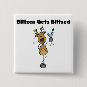 Blitzen Gets Blitzed Reindeer Tshirts and Gifts Knapp