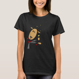 Blitzen jul rolig ren t shirt