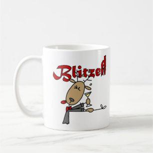 Blitzen Reindeer Funny Helgdag Mugg