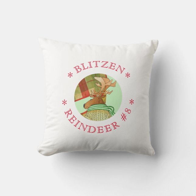 BLITZEN REINDEER Square Dekorativ kudde (Framsida)