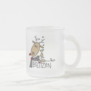 Blitzen renT-tröja och gåvor Frostad Glasmugg