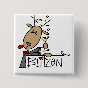 Blitzen renT-tröja och gåvor Knapp