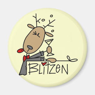 Blitzen renT-tröja och gåvor Magnet