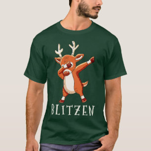 BLITZEN Santas Reindeers Family Matchar jul T Shirt