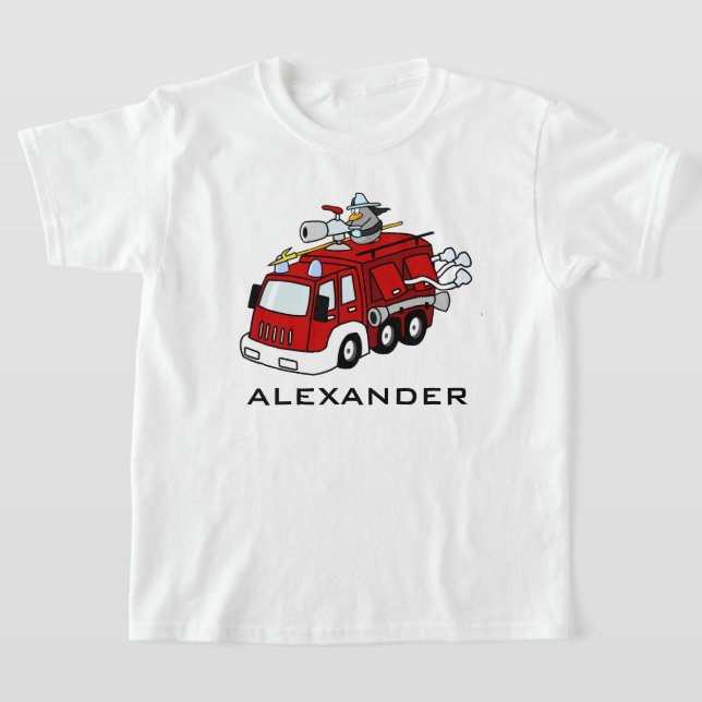 Blivande brandman också tee shirt (Laydown)