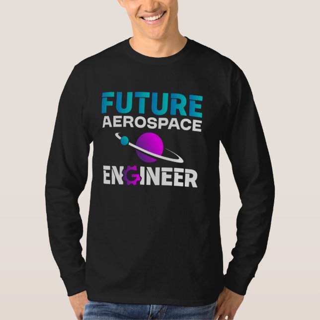 Blivande flygingenjör flygteknik examen t shirt (Framsida)