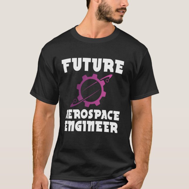Blivande flygingenjör flygteknik t shirt (Framsida)