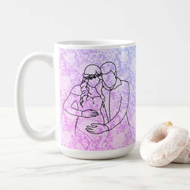 Blivande föräldrar Falsk spets Kaffemugg (Med munk)