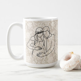 Blivande föräldrar Falsk spets Kaffemugg