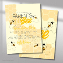 Blivande föräldrar till Honey Comb Baby Shower Inb