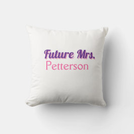 Blivande fru add namebrud bröllop möhippa kudde