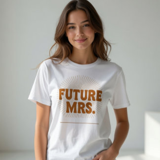 Blivande fru Anpassat efternamn | Personligt namn T Shirt