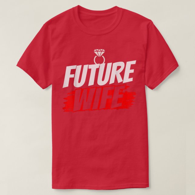 Blivande fru bröllopsfest Söt möhippa brud  T Shirt (Design framsida)