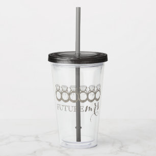 Blivande Fru Brud-till-Diamant Förlovningsring Take Away Mugg