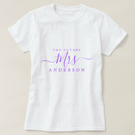 Blivande fru Chic manus Anpassat namn Brud att var T Shirt