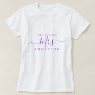 Blivande fru Chic manus Anpassat namn Brud att var T Shirt