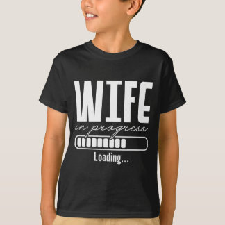 Blivande fru förlovad förlovningsannons t shirt