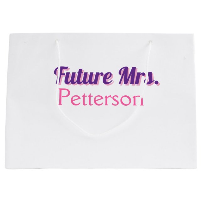 Blivande fru lägg till namn brud bröllop möhippa (Framsidan)