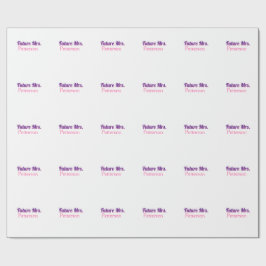 Blivande fru lägg till namn brud bröllop möhippa presentpapper