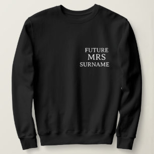 Blivande fru Personlig namnsvetshirt T Shirt