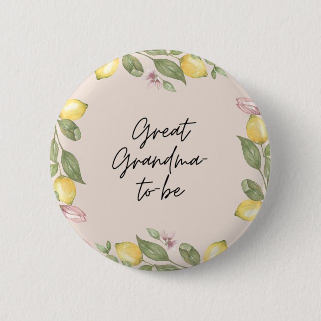 Blivande gammelmor Button Knapp (Framsida)