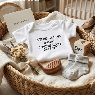 Blivande Golfkamrat Baby Body Golf Graviditet T Shirt