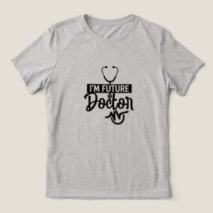 Blivande läkarens typografi medicinska studentpres t shirt