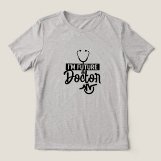 Blivande läkarens typografi medicinska studentpres t shirt