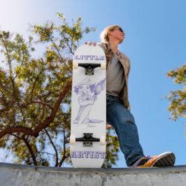 Blivande lilla konstnär mini skateboard bräda 18,5 cm