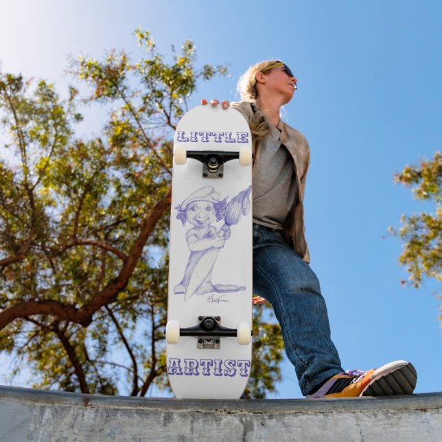 Blivande lilla konstnär  mini skateboard bräda 18,5 cm (Utomhus 1)