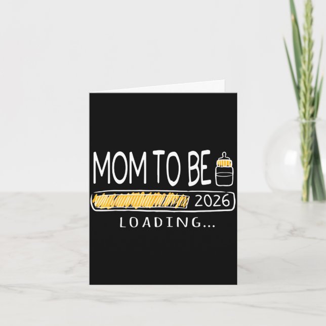 Blivande mamma 2026 mammaledning ny mamma est 2026 kort (Framsida)