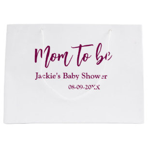 Blivande mamma baby shower namn datum rosa enkel m