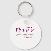 Blivande mamma baby shower namn datum rosa enkel m