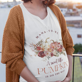 Blivande mamma 'en söt liten pumpa' Babyfirande T Shirt