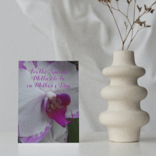 Blivande Mamma Orkidé Blommande Blommor Mors Dag Kort