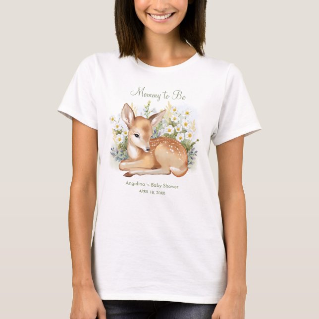 "Blivande Mamma" T-Shirts för Baby Shower (Framsida)