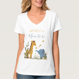 Blivande mamma vilda söta djurungar t shirt