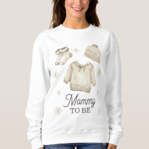 Blivande Mamma Vinter Barn Shower T Shirt