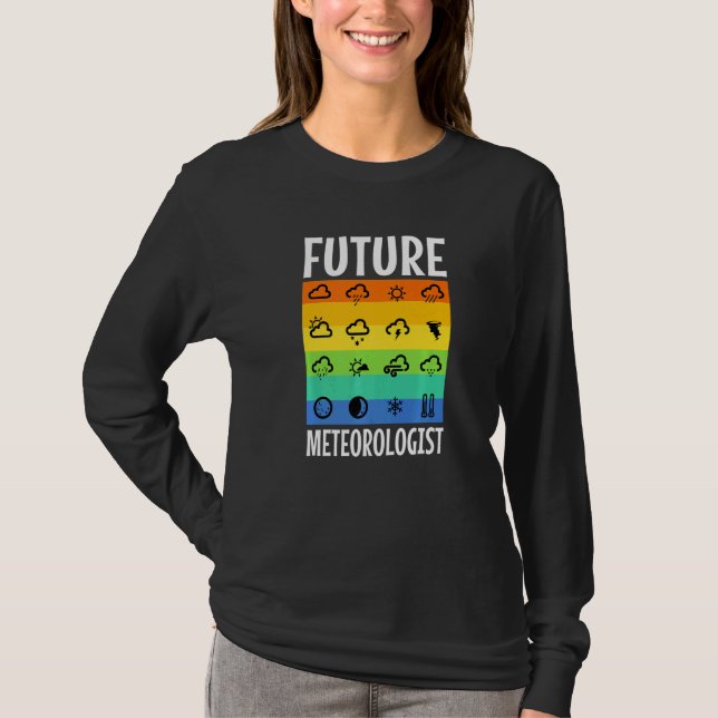 Blivande meteorolog   t shirt (Framsida)