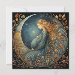 Blivande Mor Blommig Celestial Mors Dag Kort