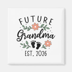 Blivande mormor 2026 Graviditetsannonsering för mo Magnet