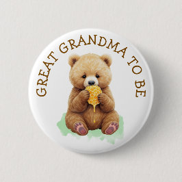Blivande Mormor | Nallepojken Baby Shower Knapp
