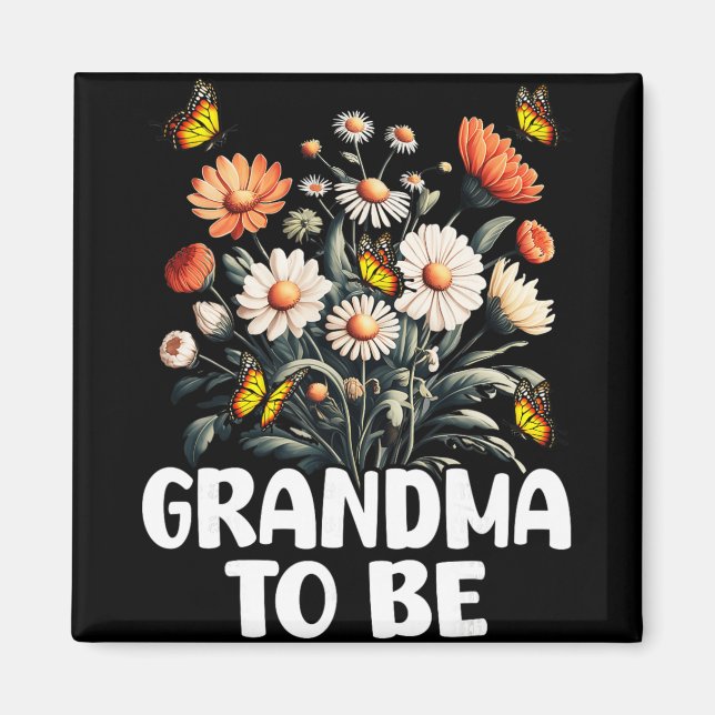 Blivande Mormor, Ny Bebis Graviditetsannonsering U Magnet (Framsidan)