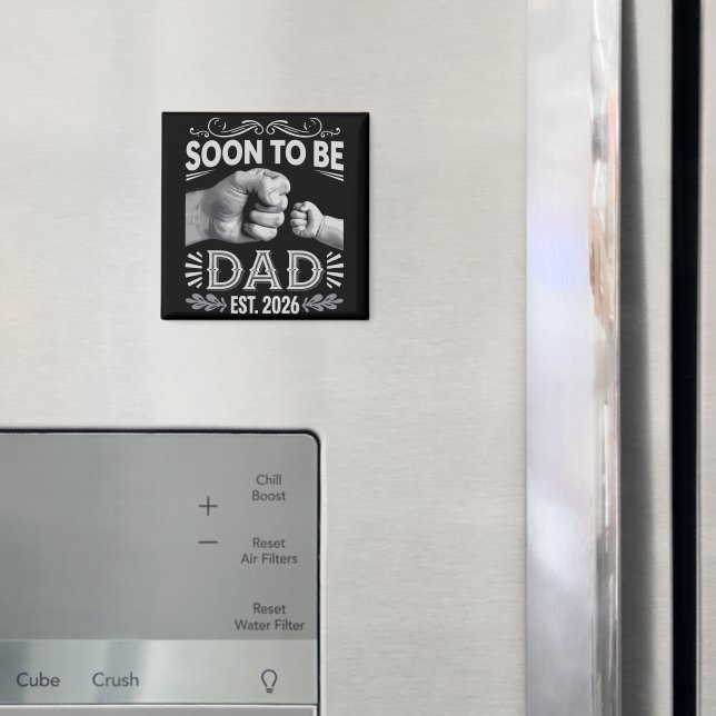 Blivande pappa 2026 graviditetsmeddelande magnet (In Situ (Fridge))