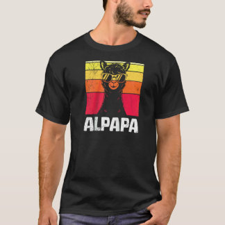 Blivande Pappa ALPAKAPAPP Retro Roligt Snart-pappa T Shirt