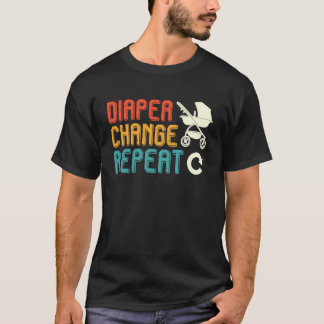 Blivande Pappa BLÖJBYTE UPPREPning Roligt Snart T Shirt