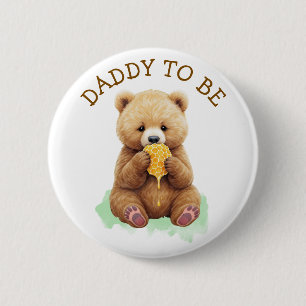 Blivande Pappa Nallepojken Baby Shower Knapp
