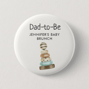 Blivande pappa Vintage stapel leksak Baby shower/B Knapp