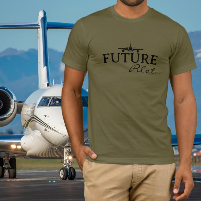 Blivande Pilot Studentpilot Aviator Enkel Anpassad T Shirt (Skapare uppladdad)
